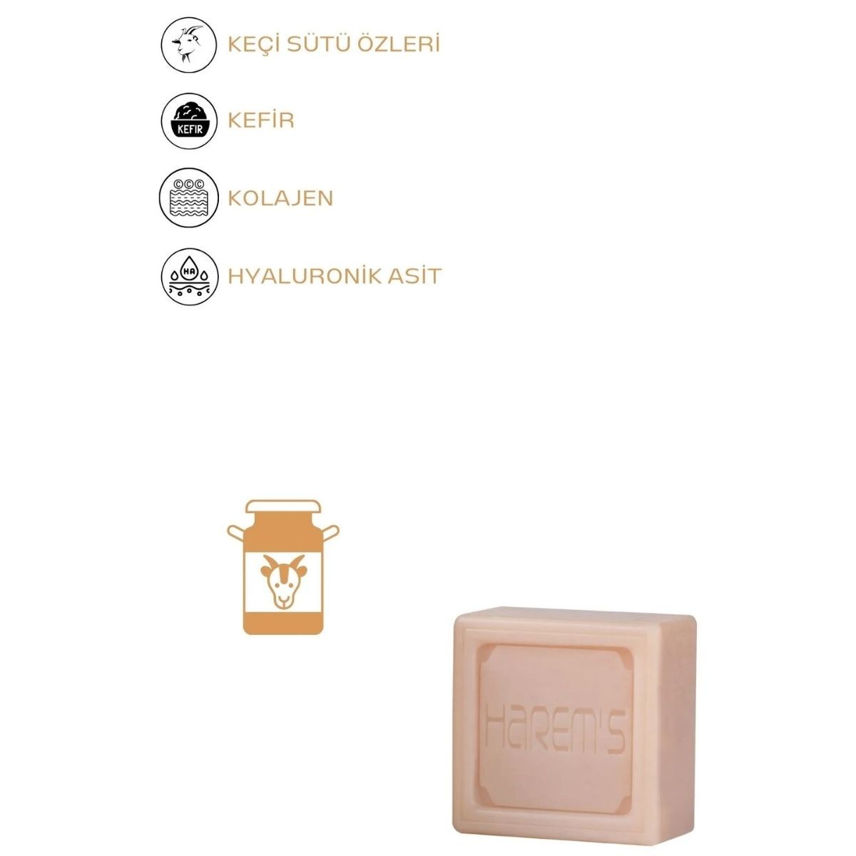 Harems Keçisütü & Kefir Sabun 120 G