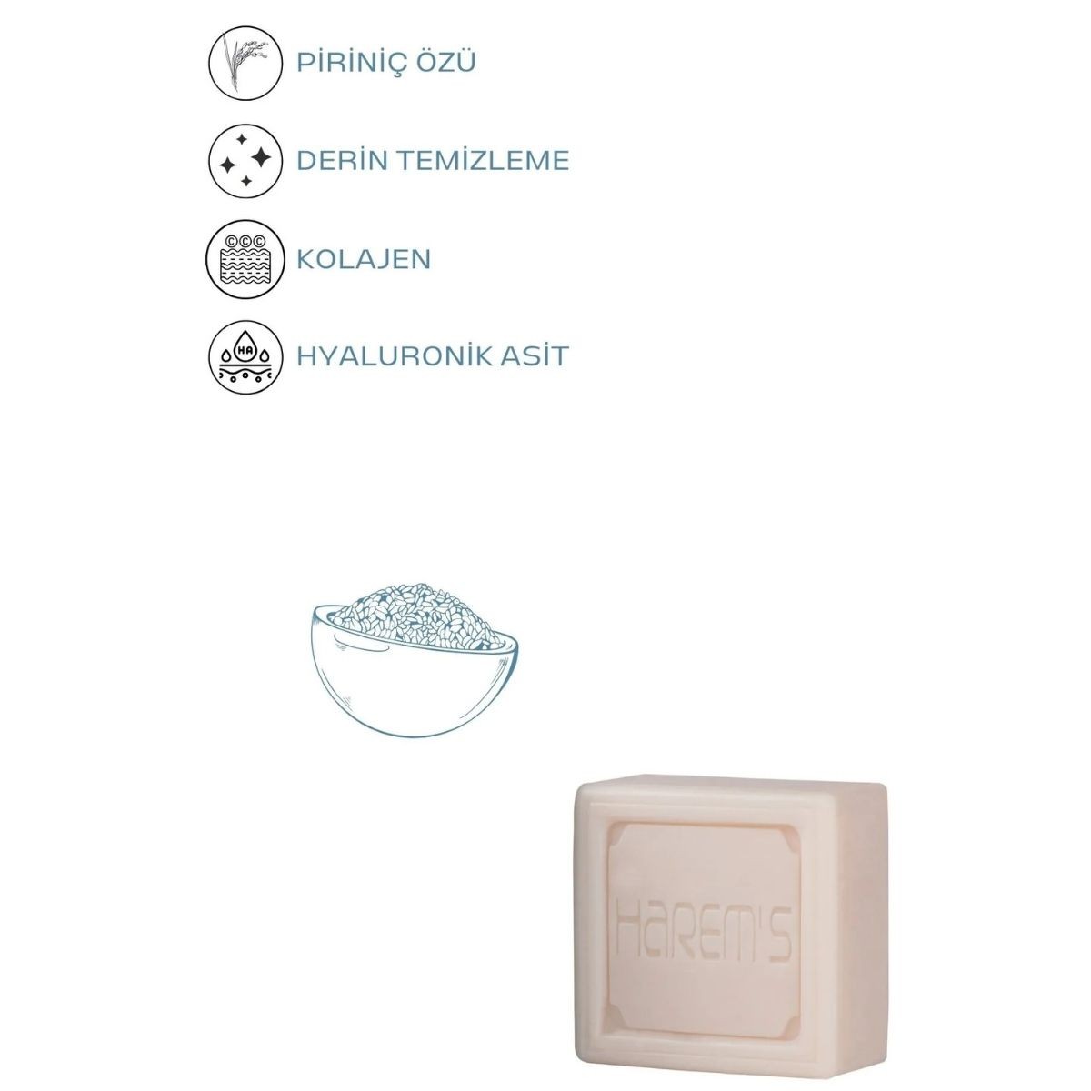 Harems Pirinç Sabun 120 G