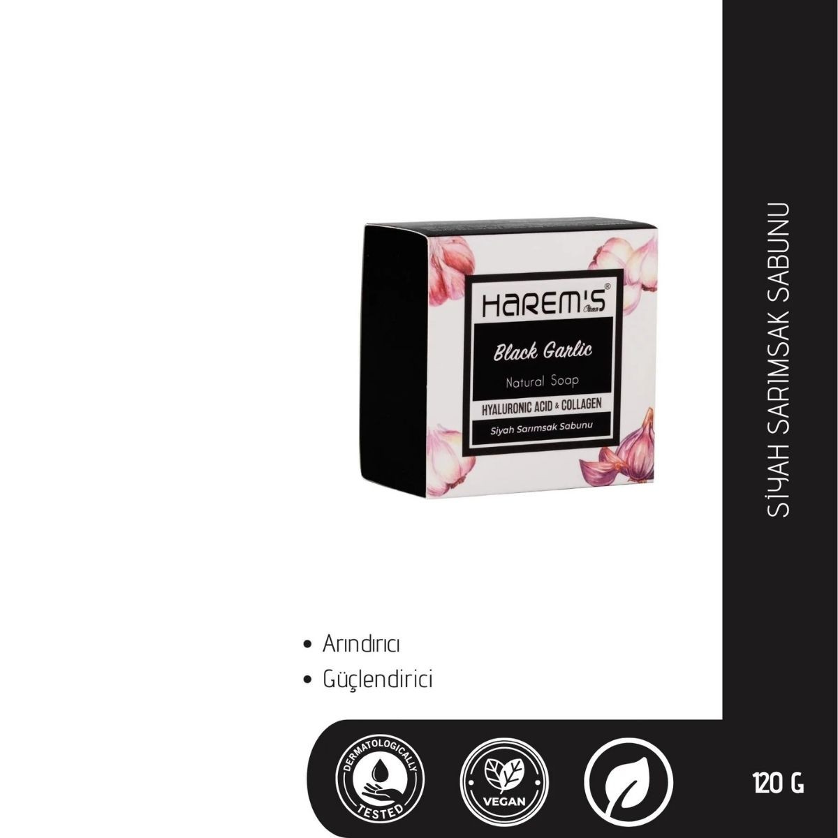 Harems Siyah Sarımsak Sabun 120 G