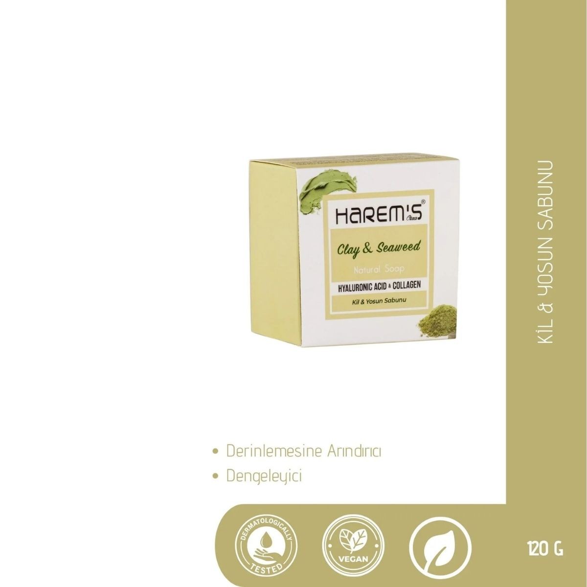 Harems Kil Ve Yosun Sabun 120 G