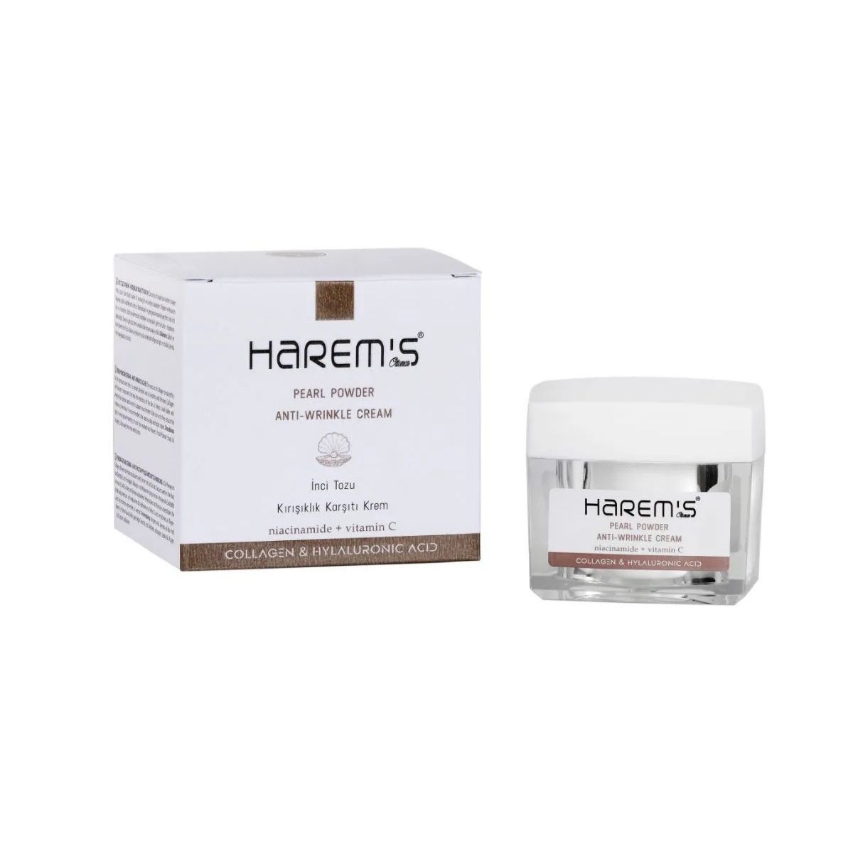 Harems Profesyonel İnci Tozu Krem 50 ml