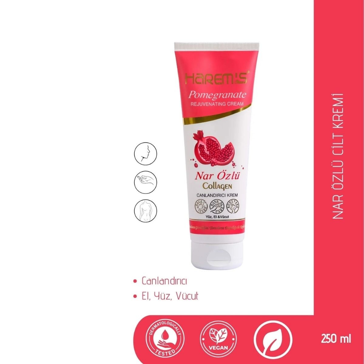 Harems Nar Tüp Krem 250 ml