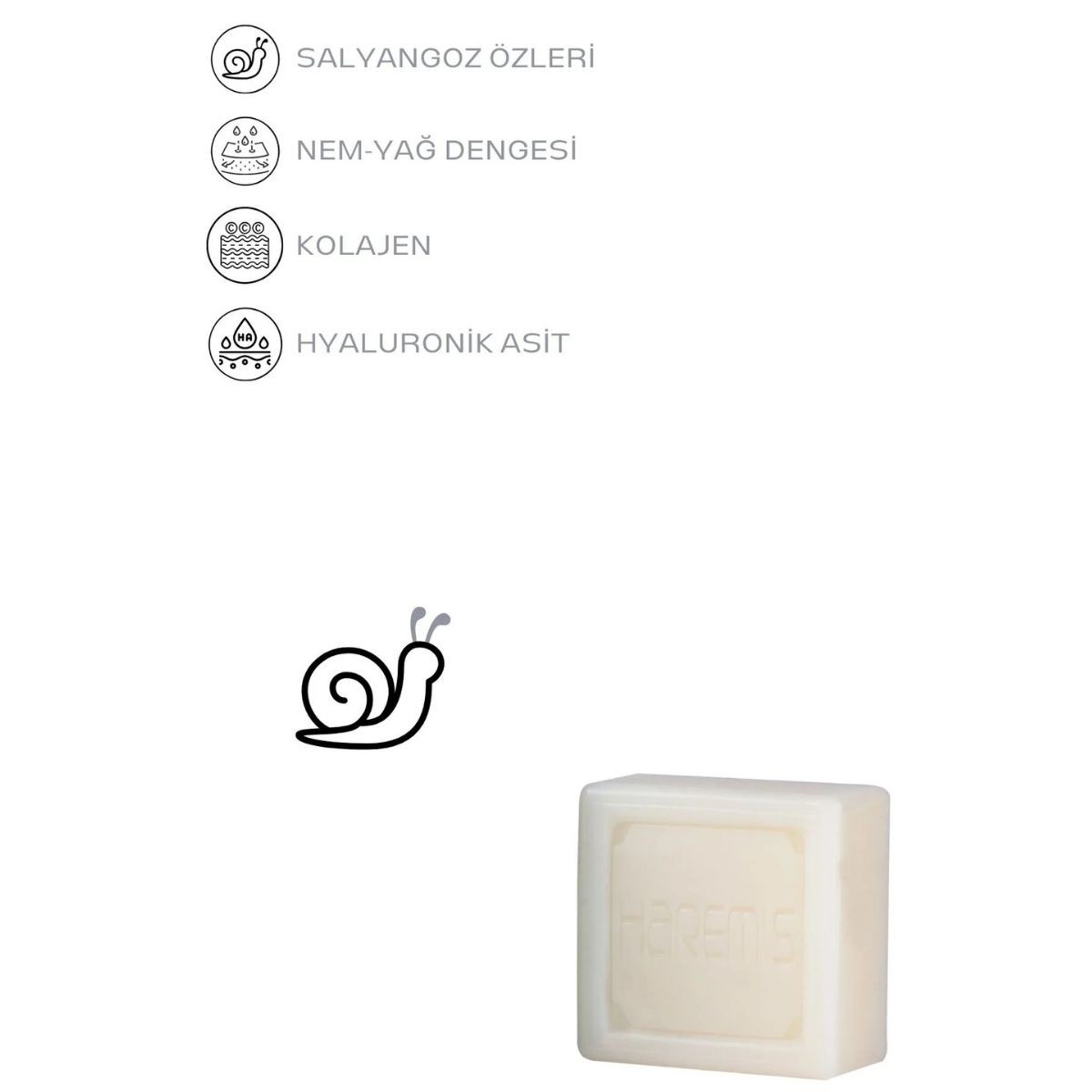 Harems Salyangoz Özlü Sabun 120 G