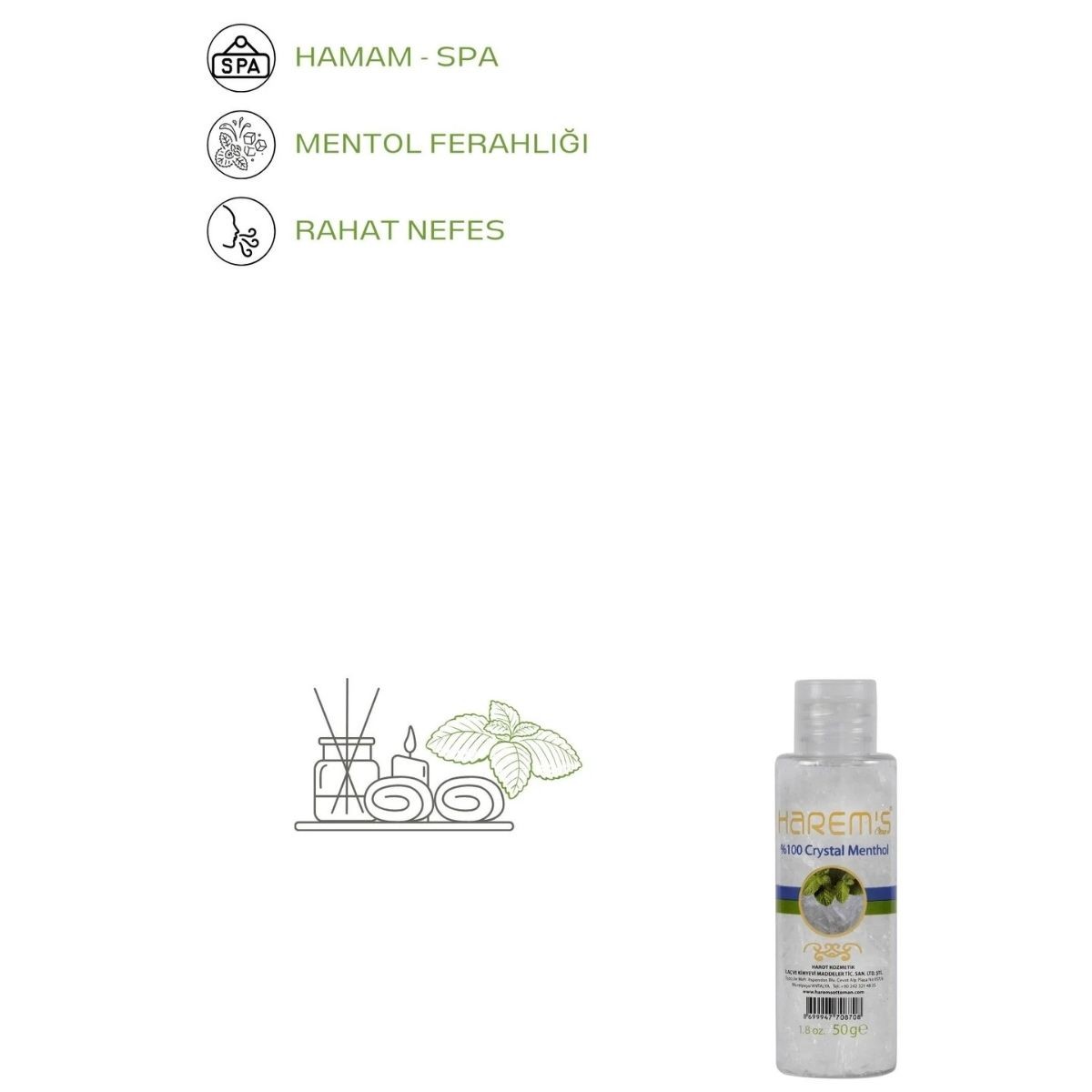 Harems Mentol Kristal 50 G