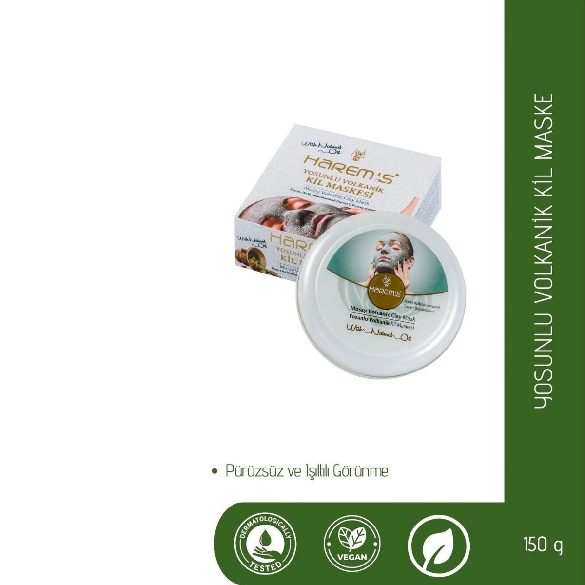 Harems Yosunlu Kil Maske 150 G