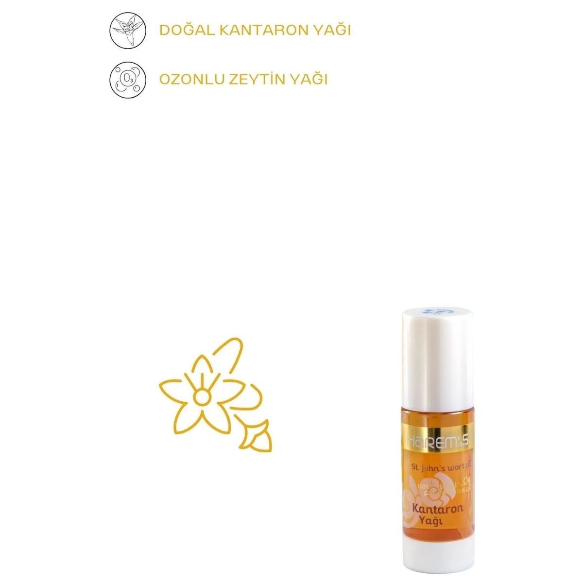 Harems Ozonlu Kantaron Yağı 100 ml