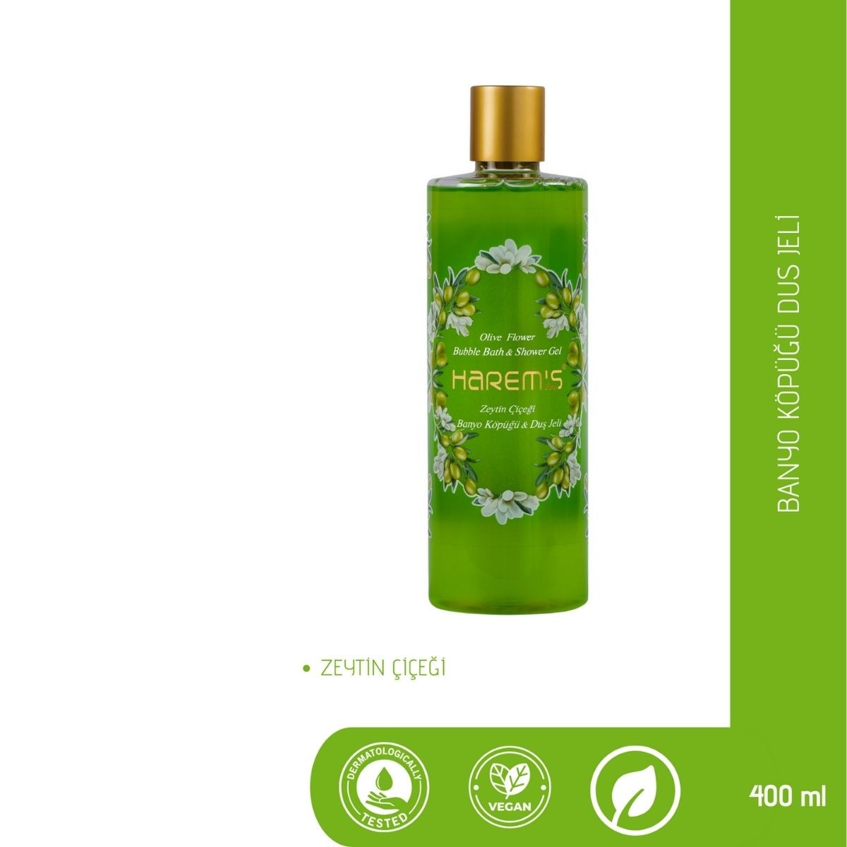 Harems Zeytin Çiçeği Banyo Köpüğü Duş Jeli 400 ml