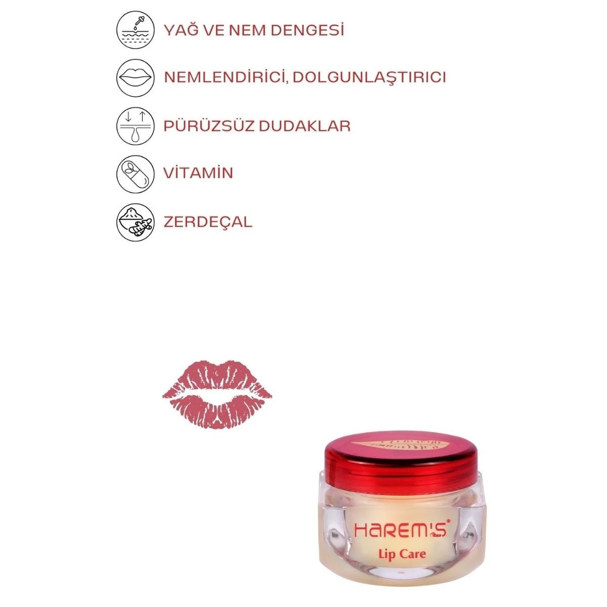 Harems Profesyonel Dudak Kremi 10 ml