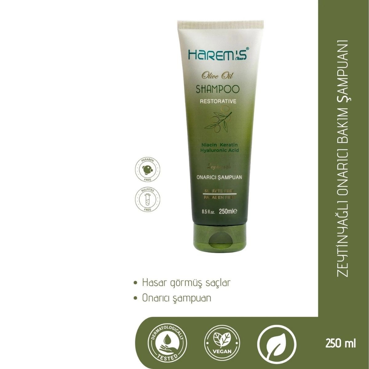 Harems Onarıcı Zeytinyağlı Şampuan 250 ml