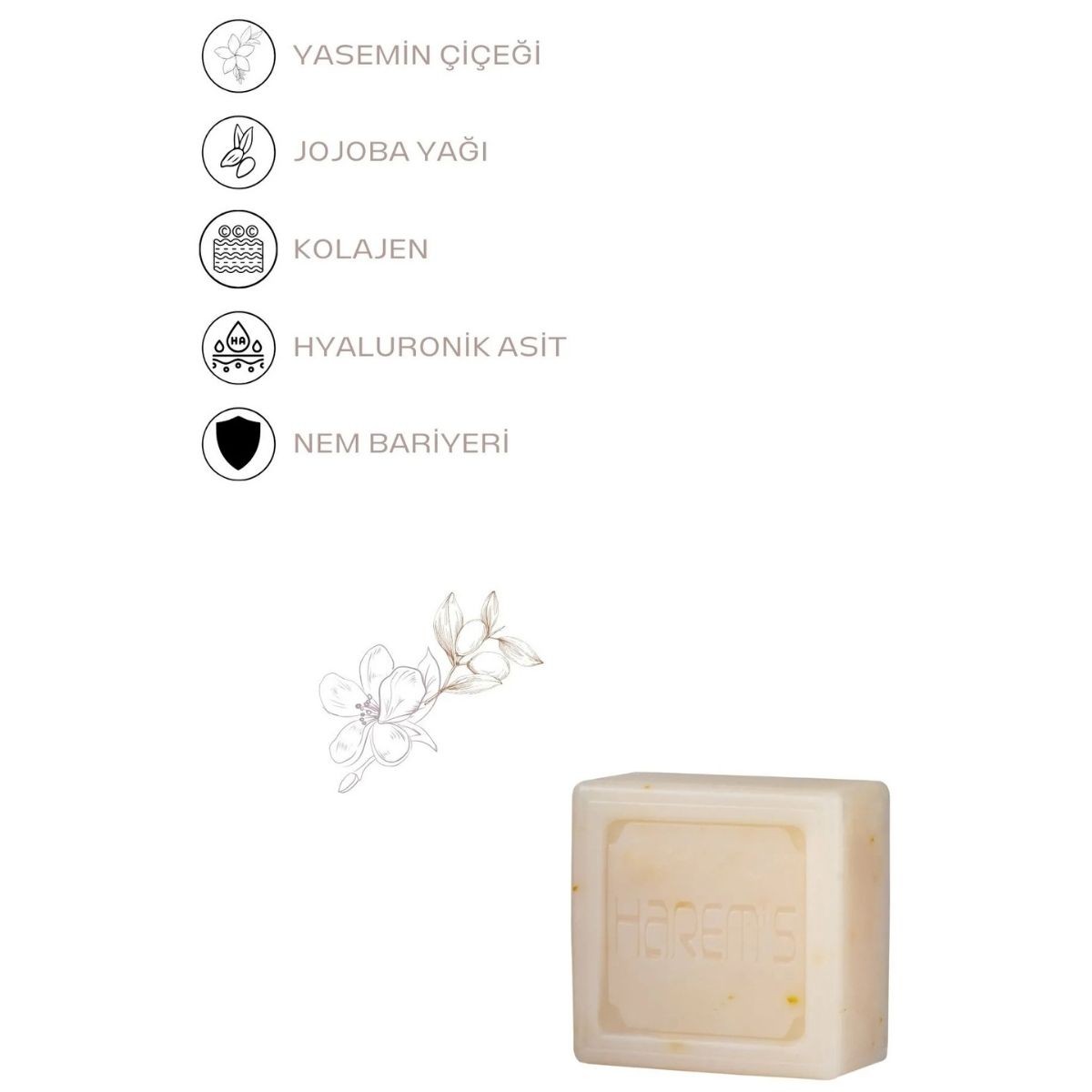 Harems Yasemin & Jojoba Sabun 120 G