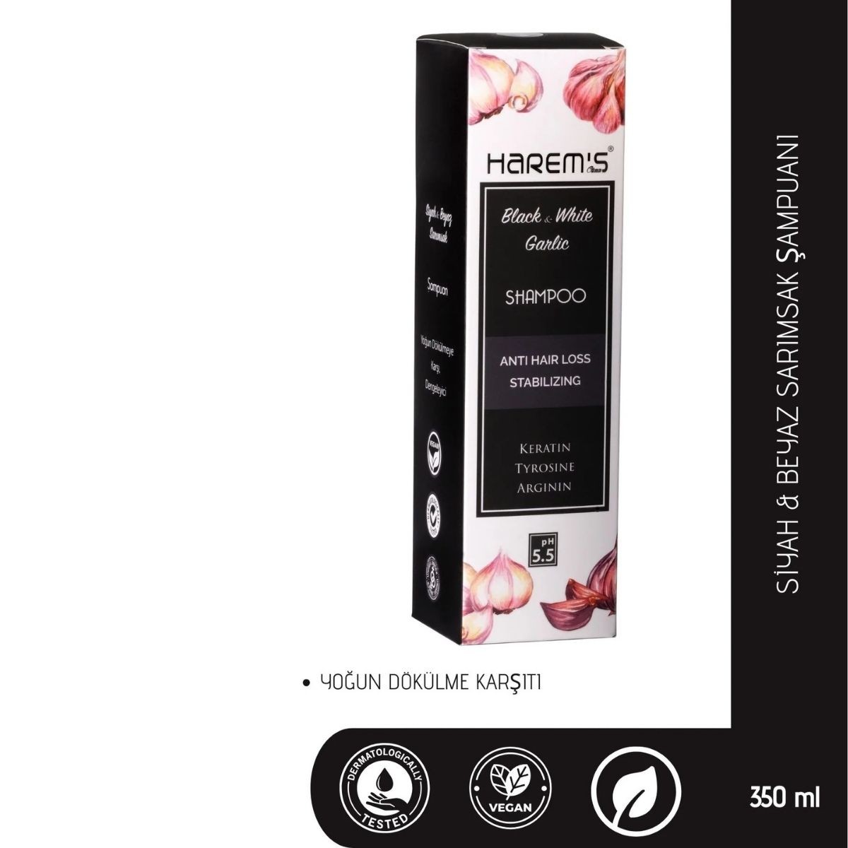 Harems Siyah & Beyaz Sarımsak Şampuan 350 ml