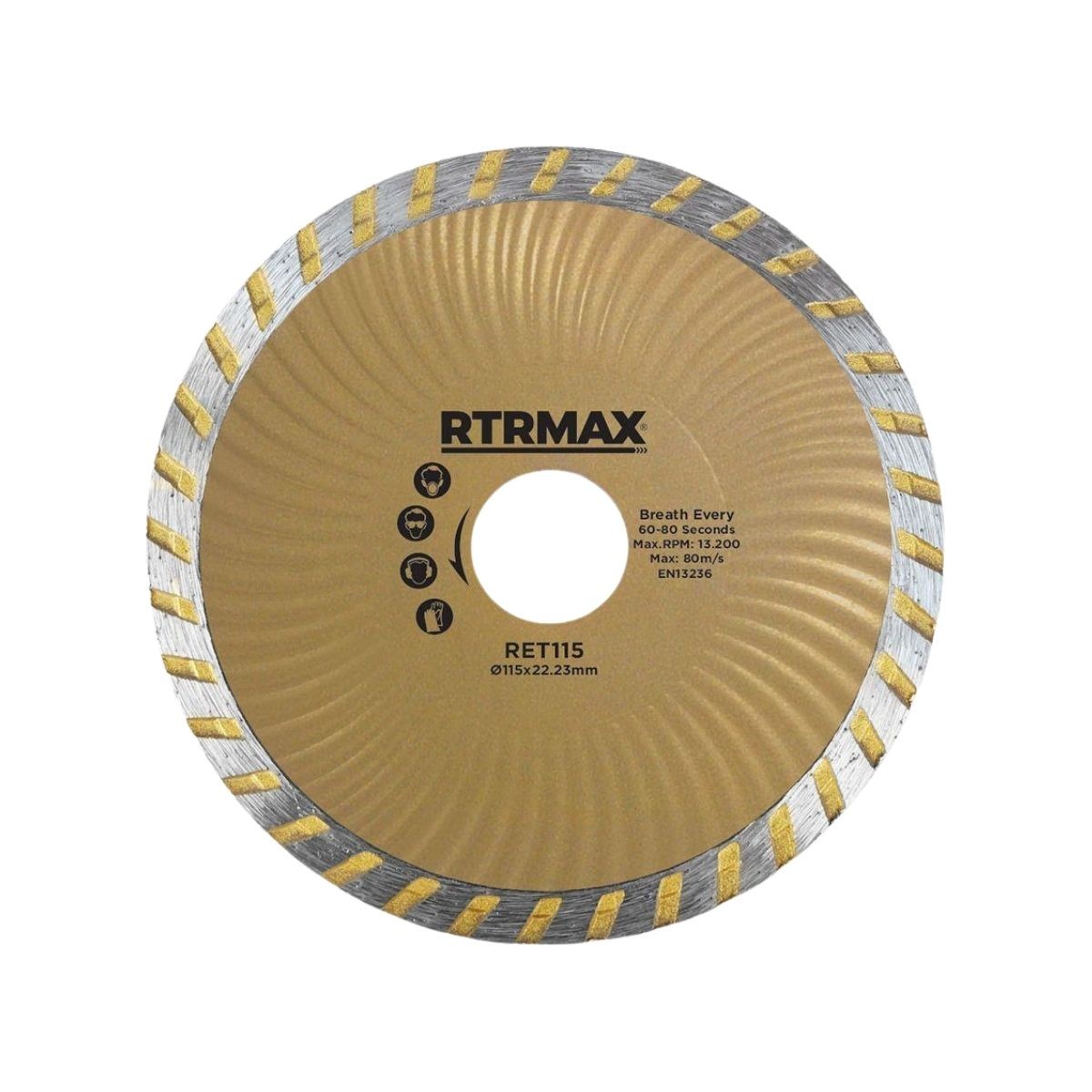 Rtrmax Turbo Kanallı Elmas Testere 180 mm