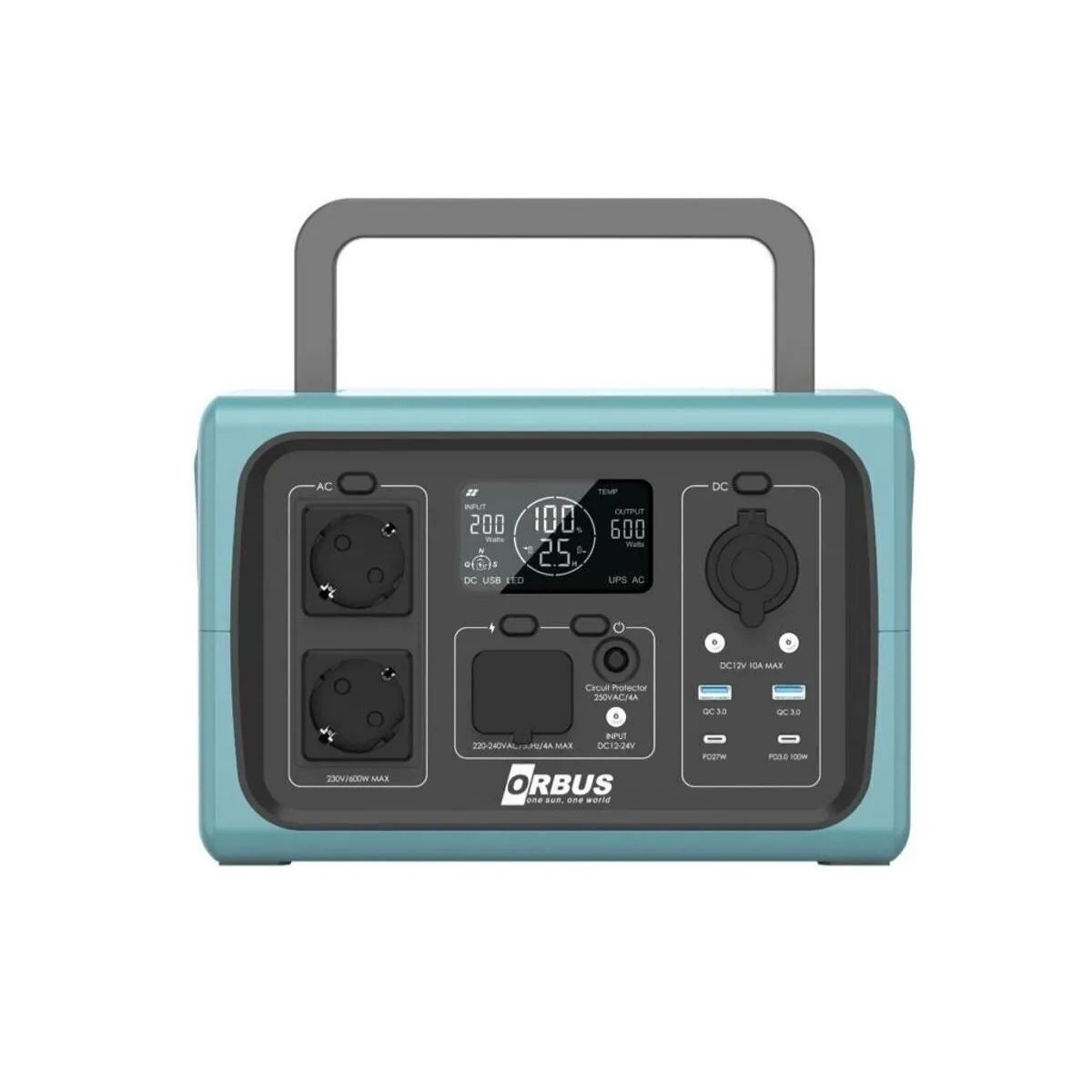 Orbus 600Watt Power Station Taşınabilir Güç Kaynağı