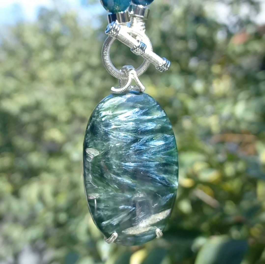 Sibelce 1657 Serafinit El Yapımı Kolye