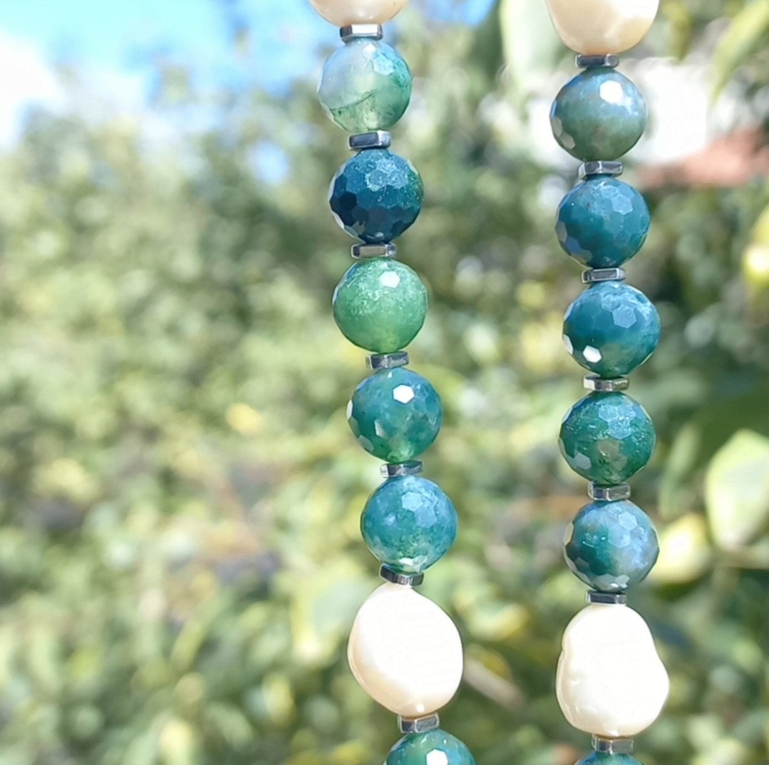 Sibelce 1657 Serafinit El Yapımı Kolye