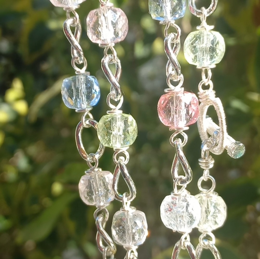 Sibelce 2126 Necef (Dağ Kristali) El Yapımı Uzun Kolye