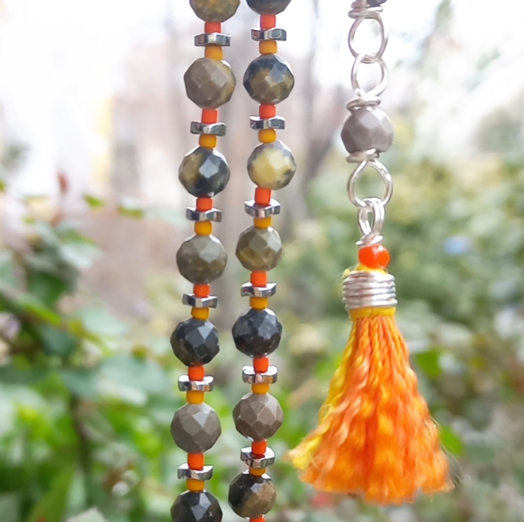 2183 Bal arısı Cespır el yapımı kolye