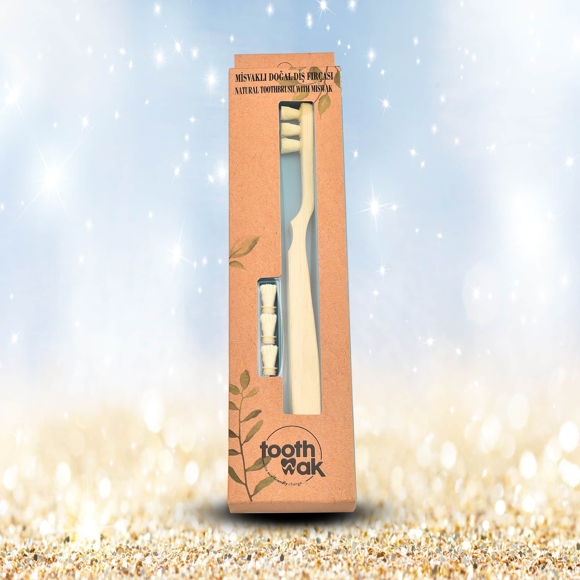 Toothwak Misvak Başlıklı Lüks Diş Fırçası | Doğal ve Antibakteriyel Ağız Bakımı