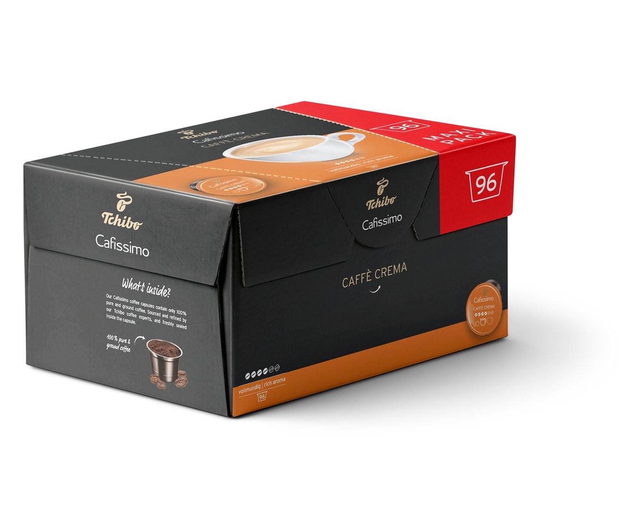 Tchibo Cafissimo Caffe Crema Rich Aroma Kapsül Kahve 96'lı