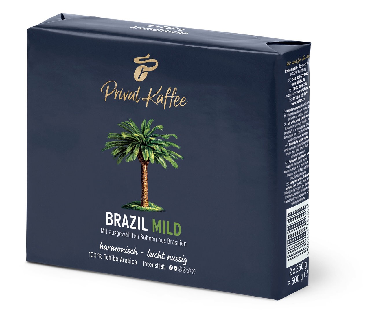 Tchibo Privat Kaffee Brazıl Mıld Blue Öğütülmüş Filtre Kahve 2X250GR