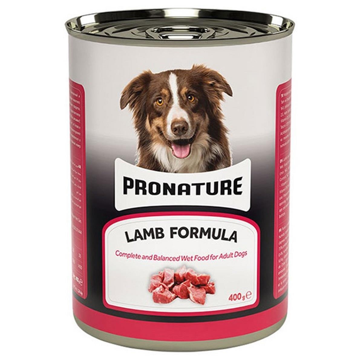 Pronature Kuzu Parça Etli Yetişkin (Adult) Köpek Konserve Mama 400 G