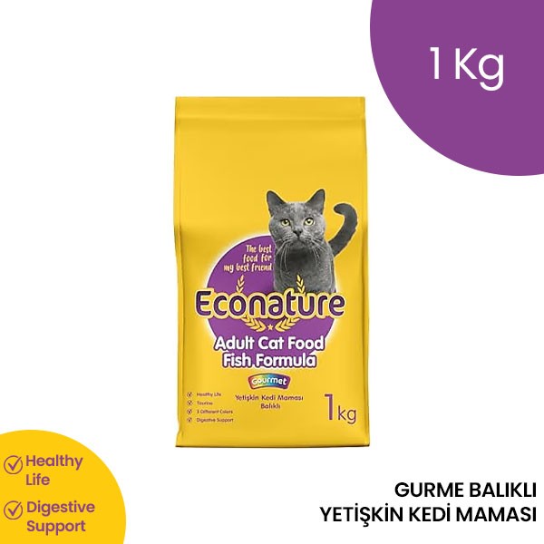 Econature Yetişkin Gurme Kedi Maması 1 Kg