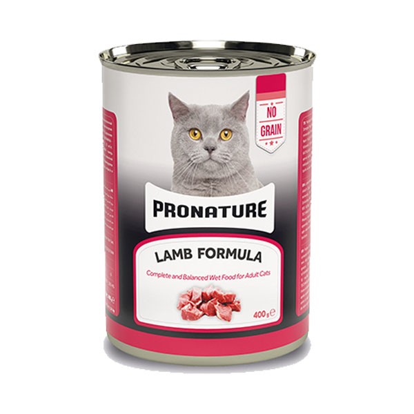 Pronature Tahılsız Kuzu Etli Ezme Yetişkin (Adult) Kedi Konserve Mama 400 G