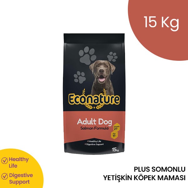Econature Plus Somonlu Yetişkin Köpek Maması 15 Kg