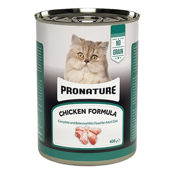 Pronature Tahılsız Tavuklu Ezme Yetişkin (Adult) Kedi Konserve Mama 400 G