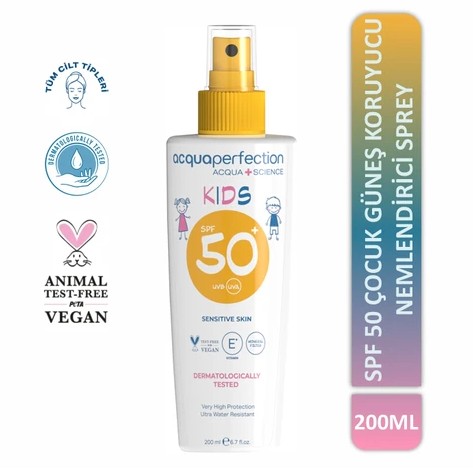 Acqua + Çocuk ve Bebek Güneş Koruyucu Sprey SPF 50 200 ML