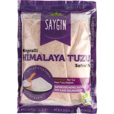 Saygın Himalaya Tuzu Poşet Sofralık 500 G