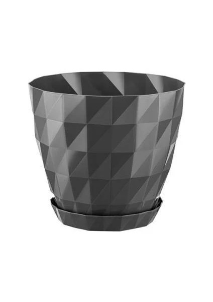 Kristal Saksı 1 No Takım Antrasit