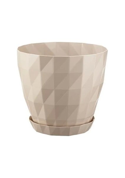 Kristal Saksı 1 No Takım Süt Beyaz