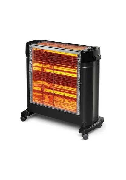 LUXELL SİYAH ŞÖMİNE SOBA ALARMSIZ KS-2861