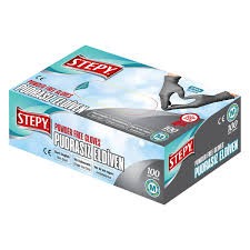 Stepy Pudrasız Eldiven Siyah L 100Lü