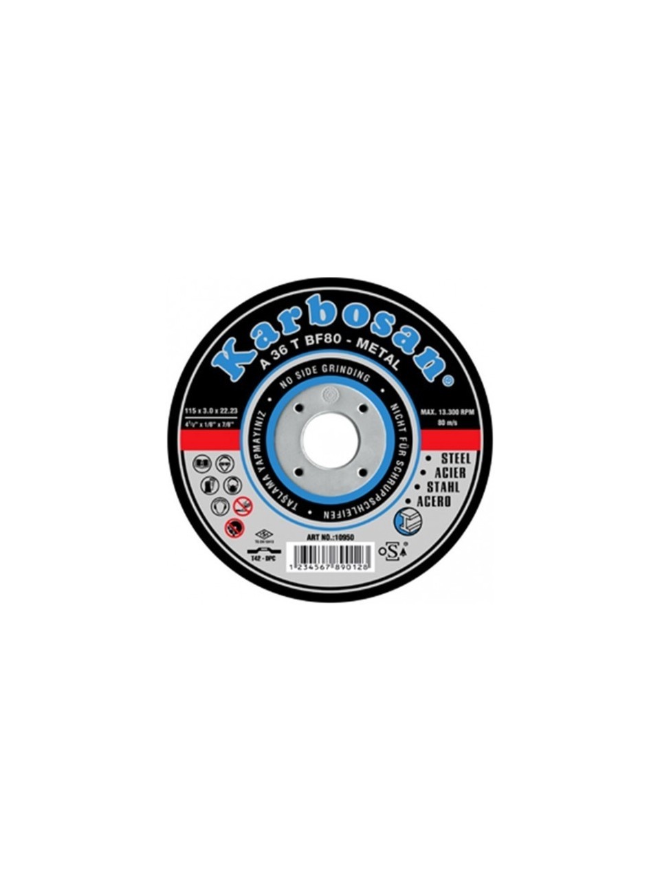 KARBOSAN 115X3MM METAL KESME DİSKİ