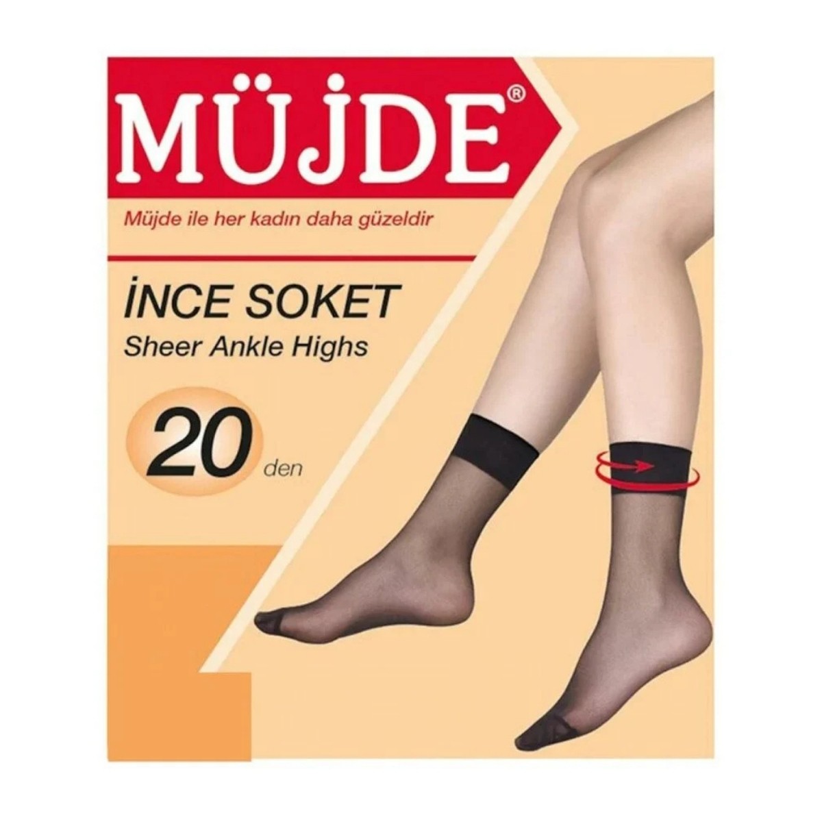 Müjde İnce Soket Çorap 500 Siyah