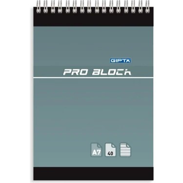 Not Defteri A7 Spiralli kareli 40 Yaprak