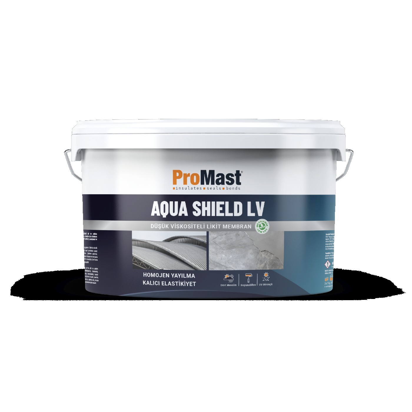 Promast Aqua Shield LV Sıvı Su Yalıtım Membranı Yatay Kullanım 14Kg
