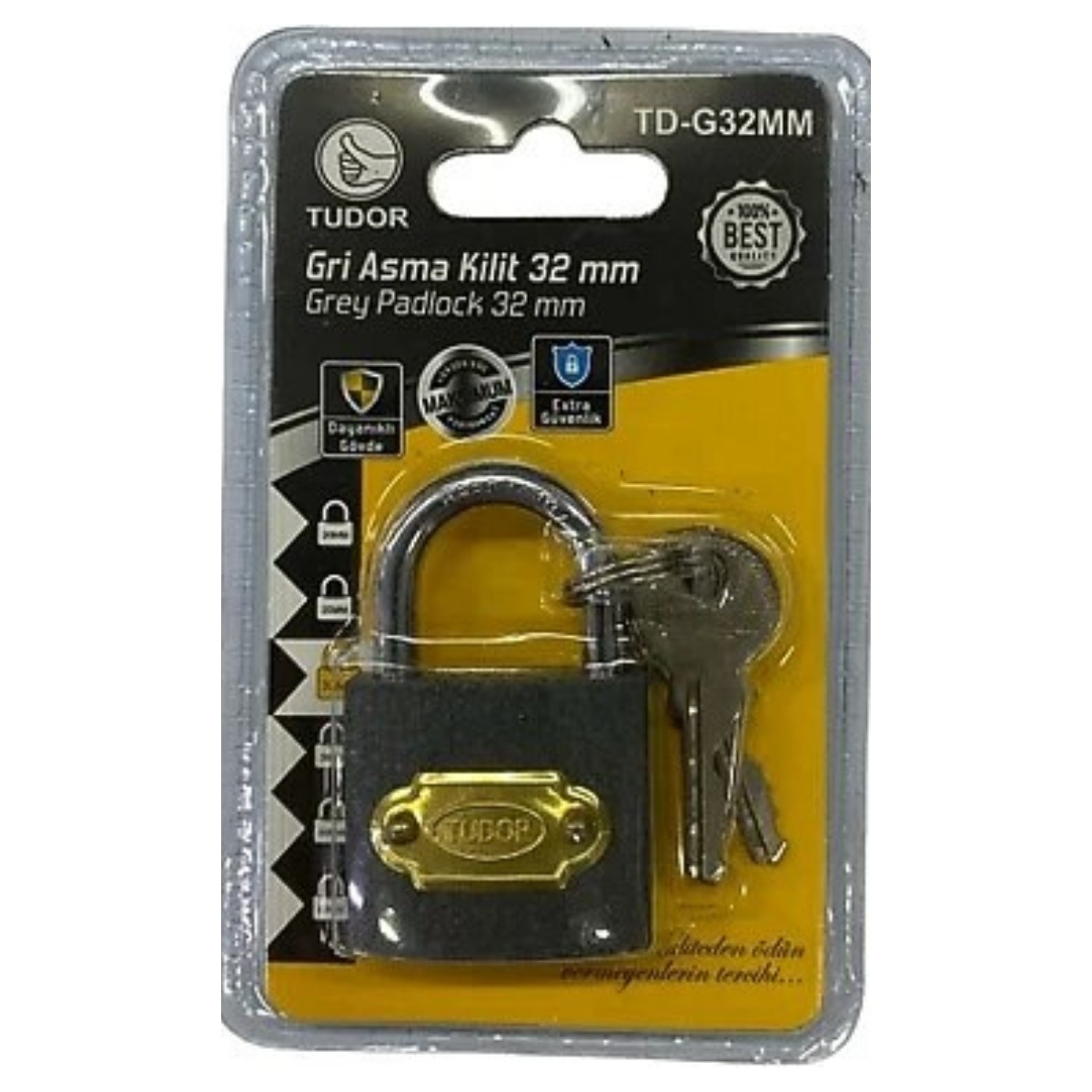 Tudor Asma Kilit 32 mm