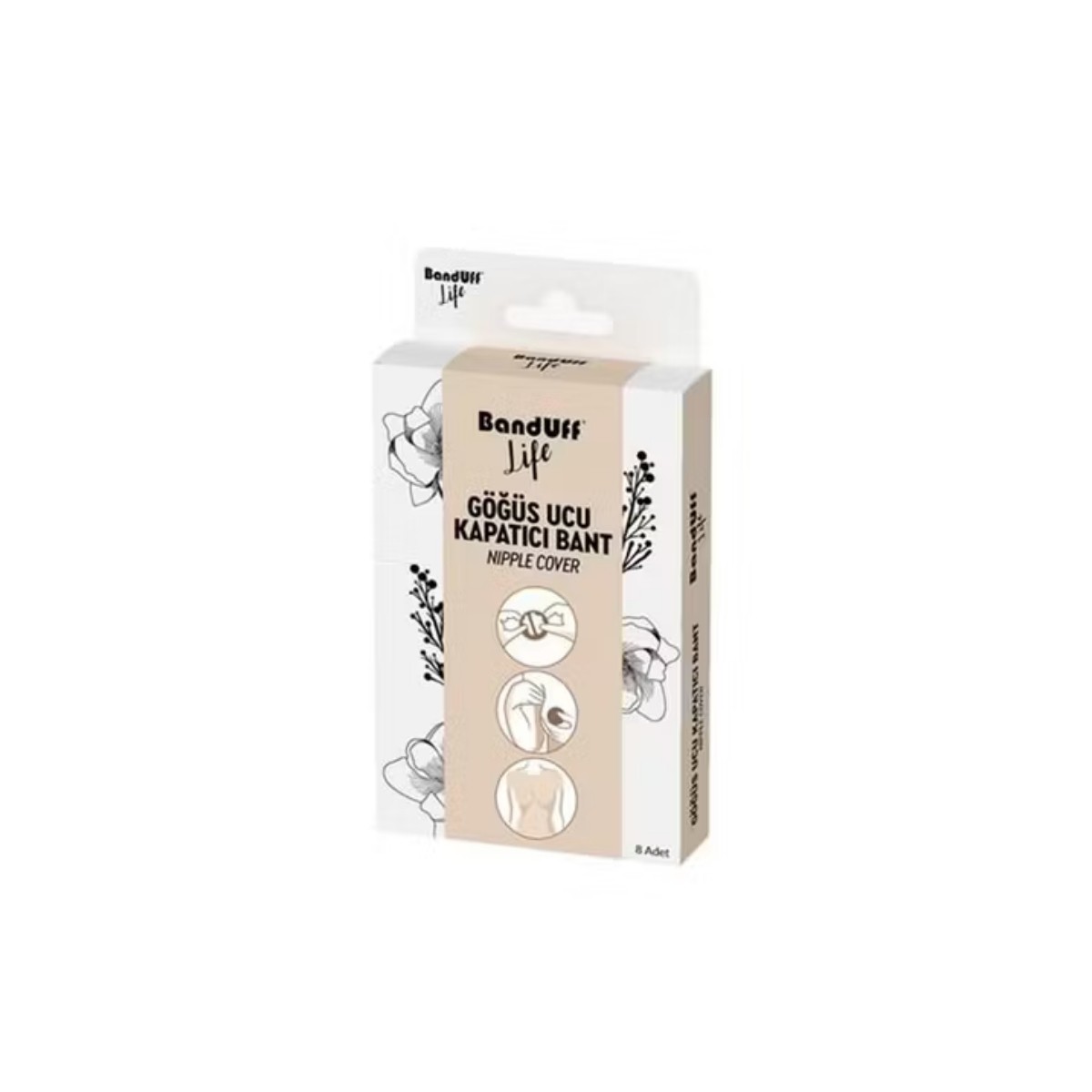 Banduff Göğüs Ucu Kapatıcı Bant 8 Adet
