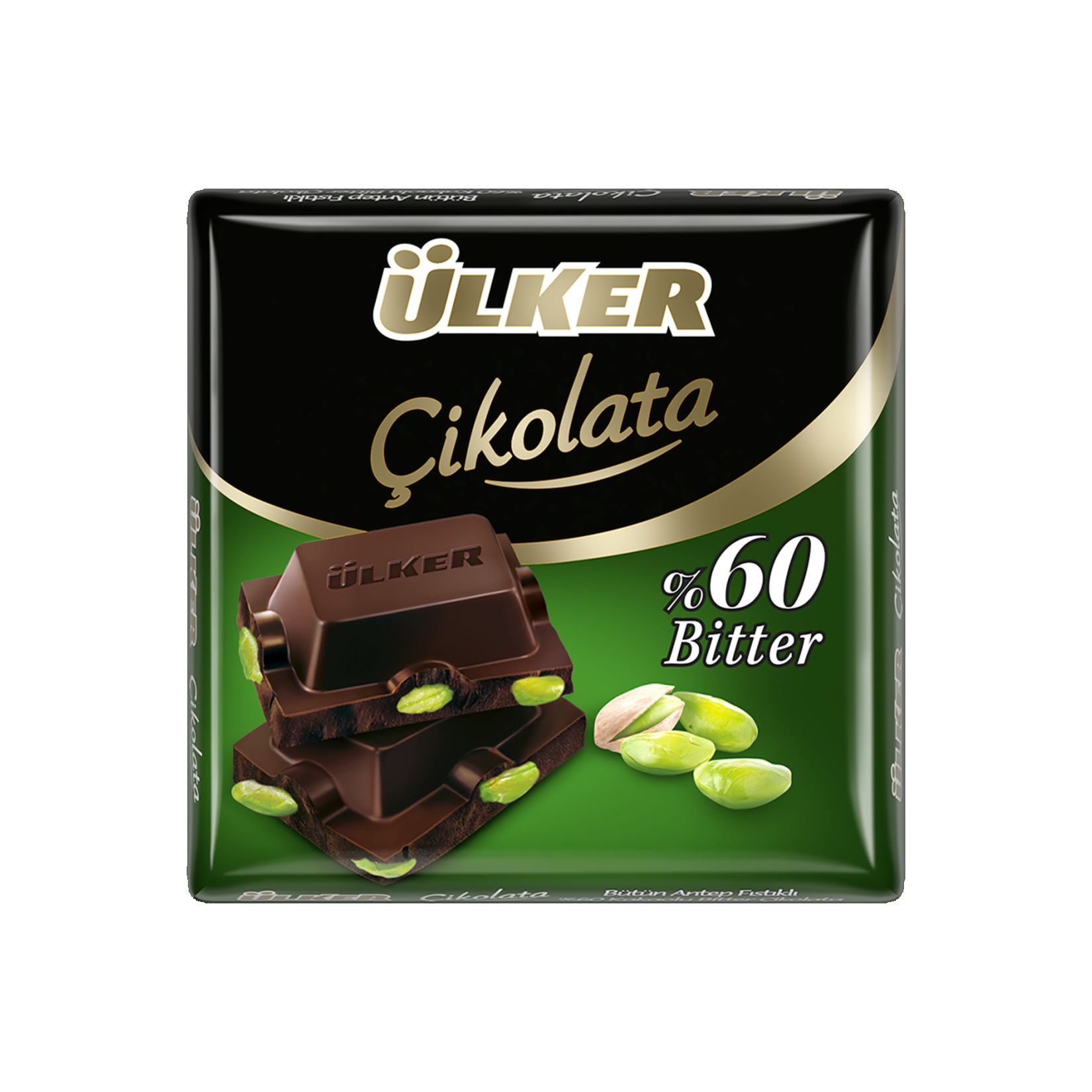 Ülker Çikolata Antep Fıstık Bitter 65 G