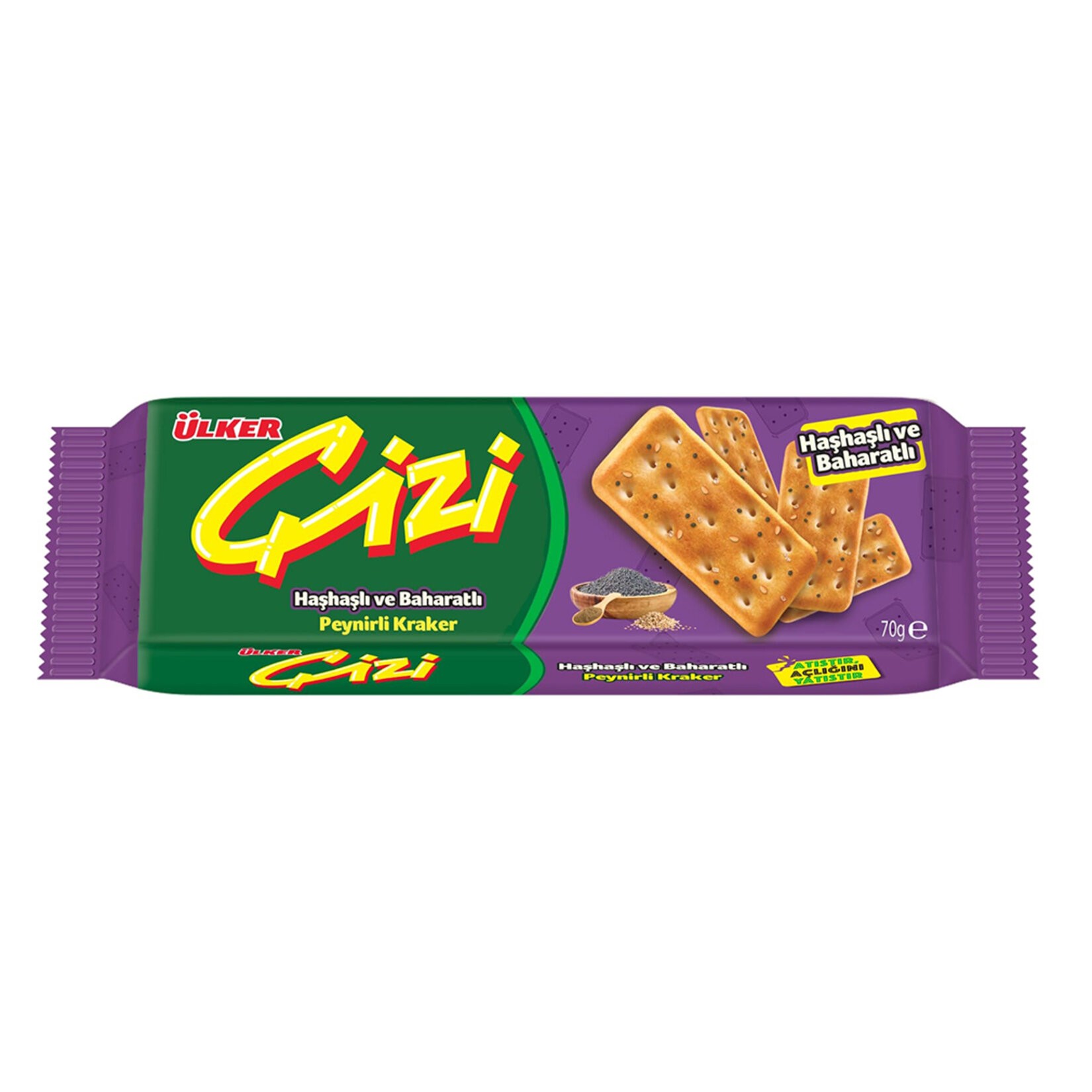 Ülker Çizi Haşhaşlı Baharatlı 70 G