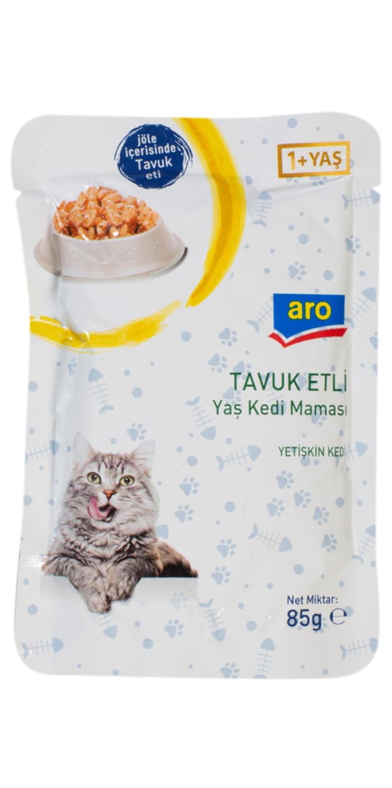 Aro Yaş Kedi Maması Tavuk Etli 85 g