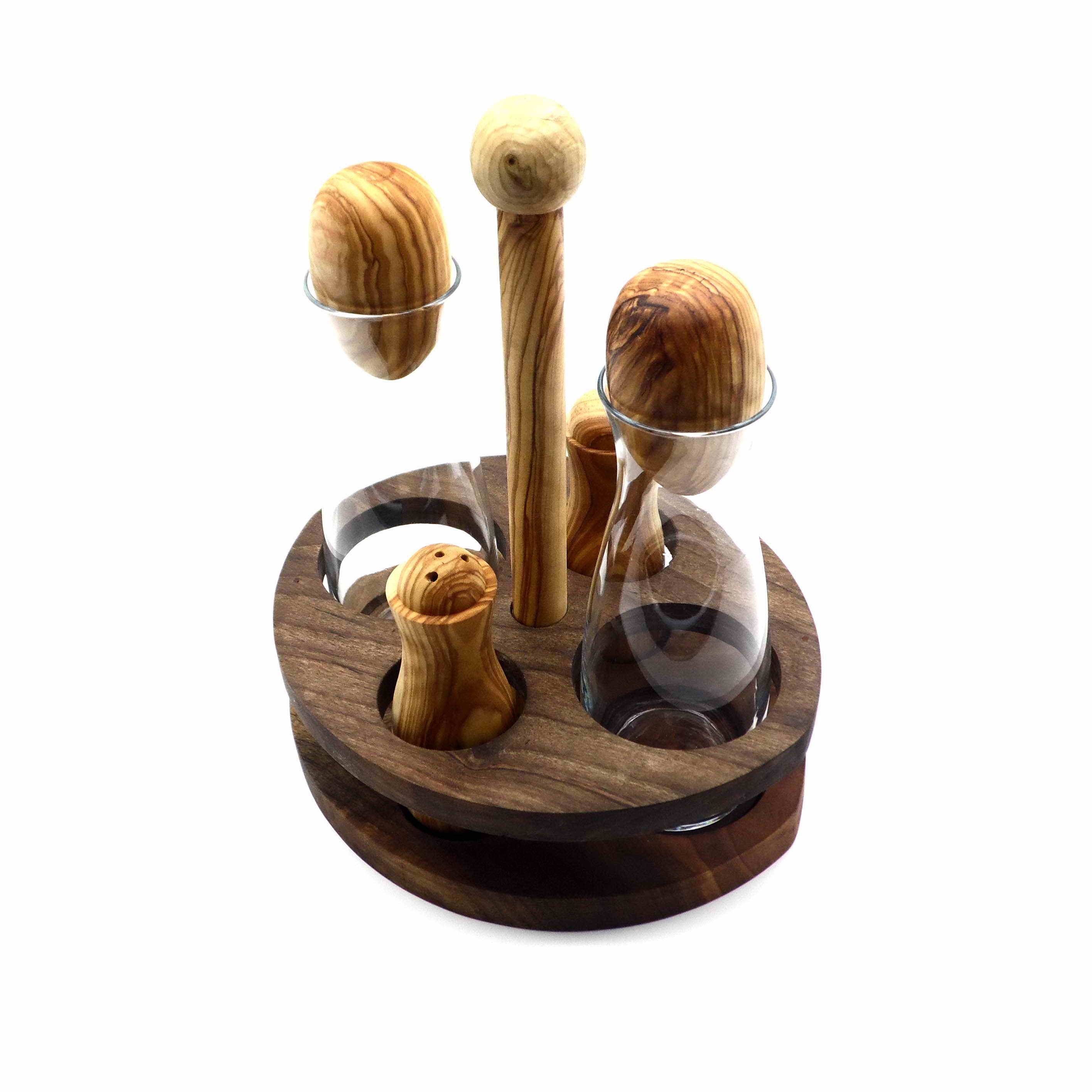 AMFORA YAĞ SİRKE TUZ BİBER SETİ