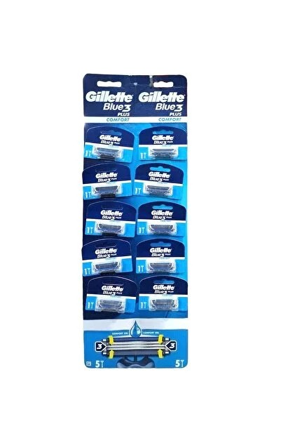 Gillette Blue 3 Plus Comfort Kartela 10’lu