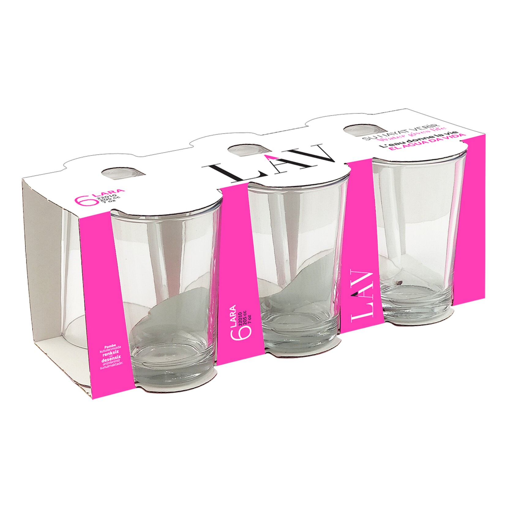 Lav Lara 6' lı Su Bardağı