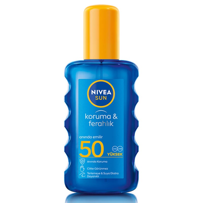 NIVEA Sun F50 Koruma & Ferahlık Transparan 200 ml