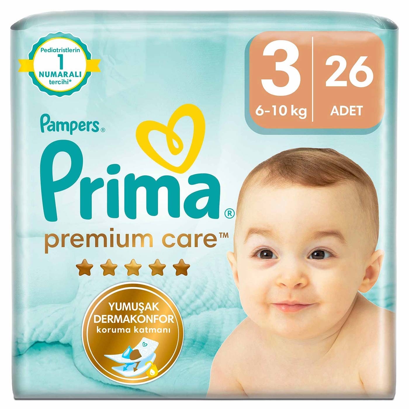 Prima Bebek Bezi Premium Care Midi 26'lı