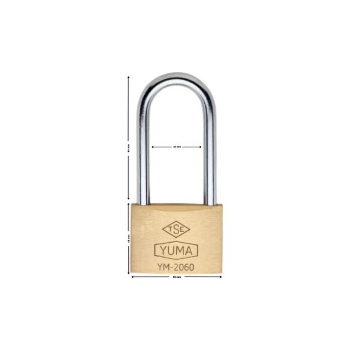 ASMA KİLİT UZUN SARI YUMA 60 MM